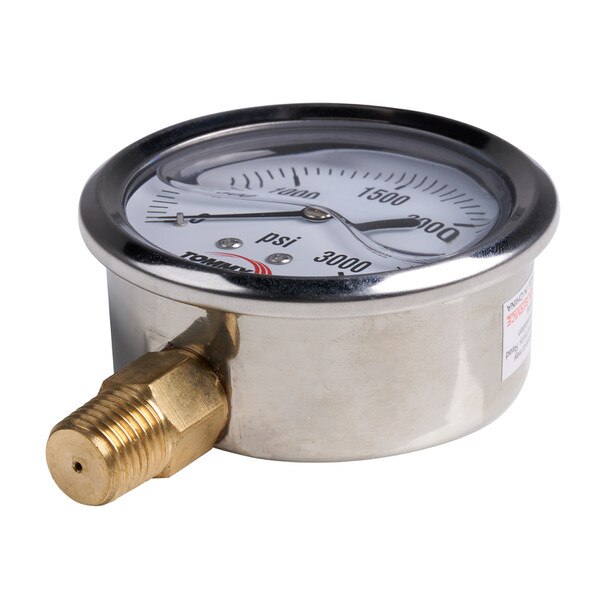 2.5" 3000 PSI industrial gauge